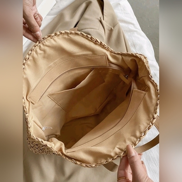 Boho Hollow-Out‎ Straw Stodios  Woven Beach Round Large  Shoulder  bag fo… - Picture 4 of 6